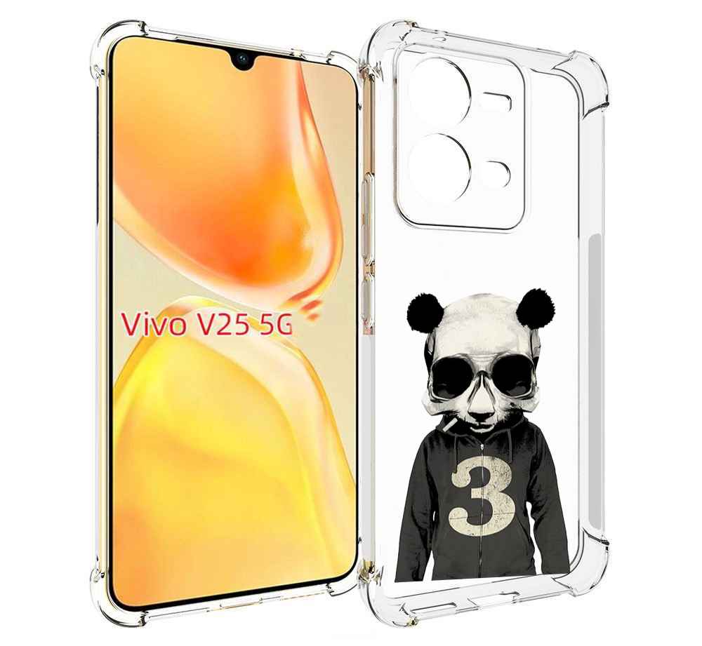 

Чехол MyPads Панда-в-костюме для Vivo V25 5G / V25e, Прозрачный, Tocco