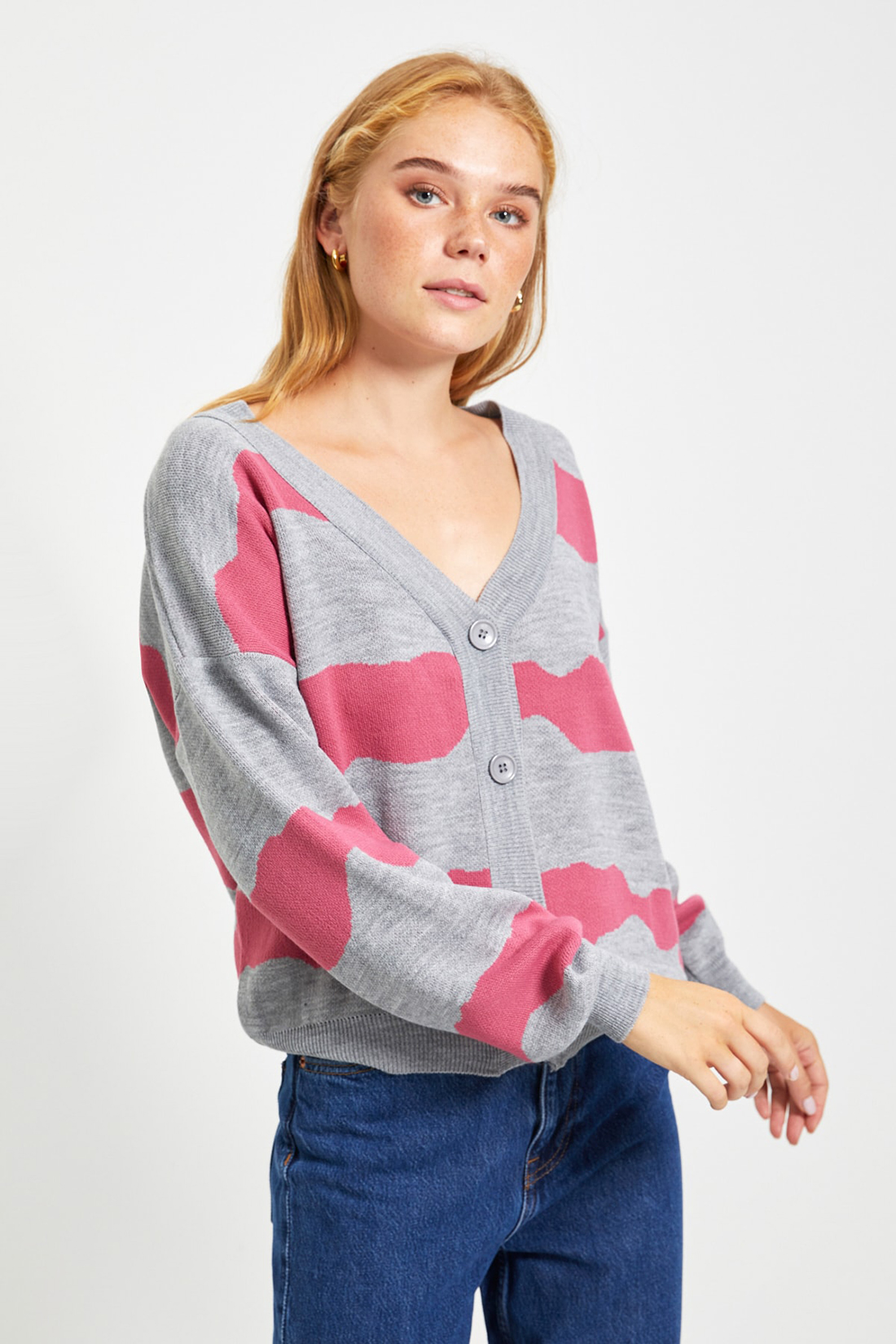 

Кардиган женский Trendyol TWOAW22HI0591 серый M, TWOAW22HI0591