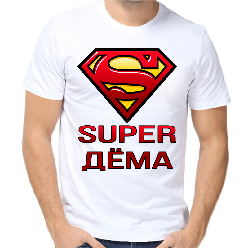 

Футболка мужская белая 50 р-р super дема, Белый, fm_super_dema