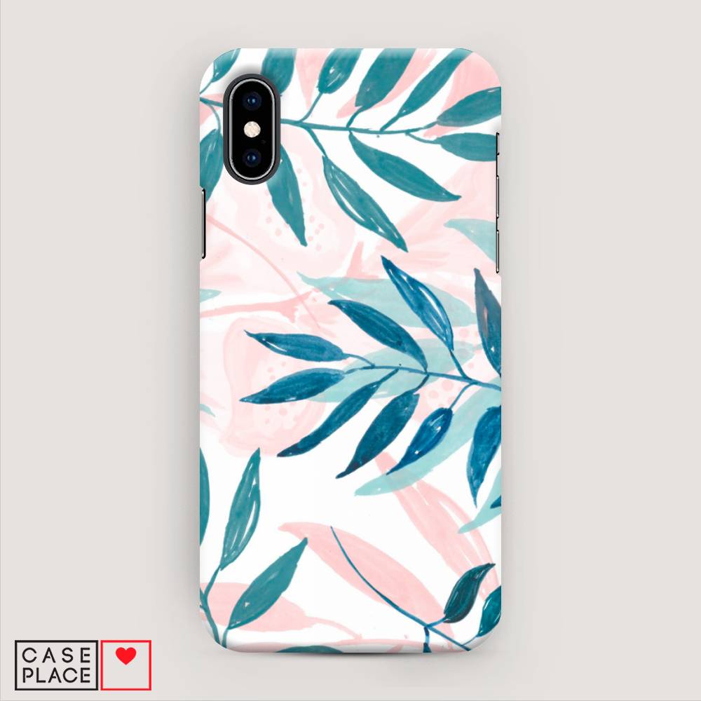 

Пластиковый чехол "Акварельные веточки" на Apple iPhone XS (10S), 11820-5