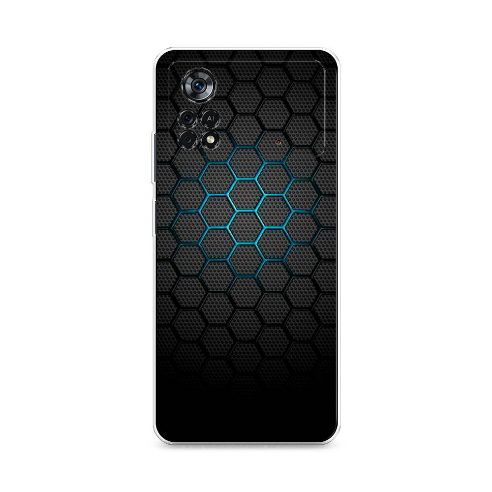 

Чехол Awog "Бирюзовые соты" для Xiaomi Poco X4 Pro 5G, Разноцветный, 313150-3