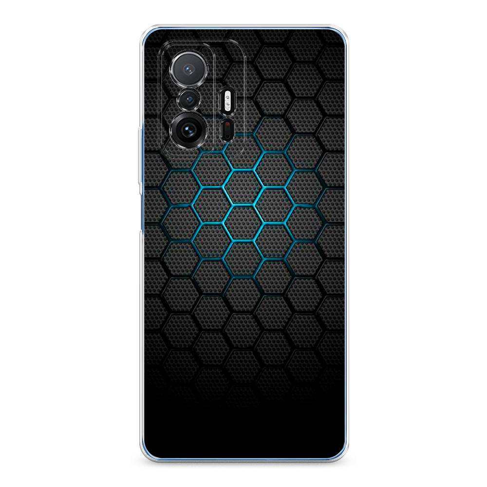фото Чехол awog "бирюзовые соты" для xiaomi mi 11t
