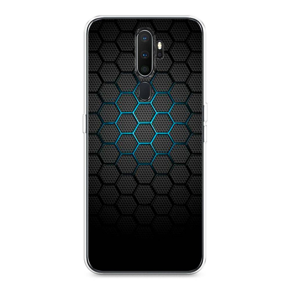 фото Чехол awog "бирюзовые соты" для oppo a5 (2020)