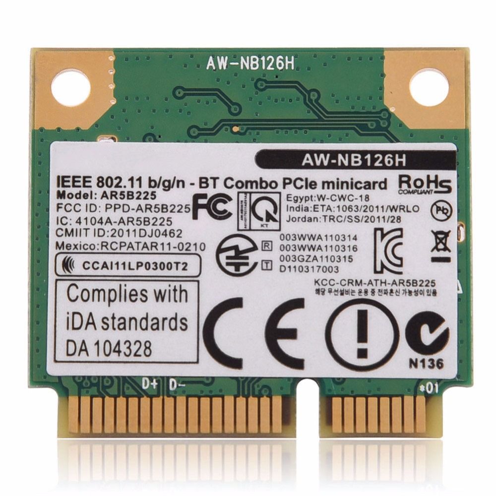 

Приемник Wi-Fi NoBrand Mini PCI-e 802.11b; 802.11g; 802.11n, Зеленый;белый