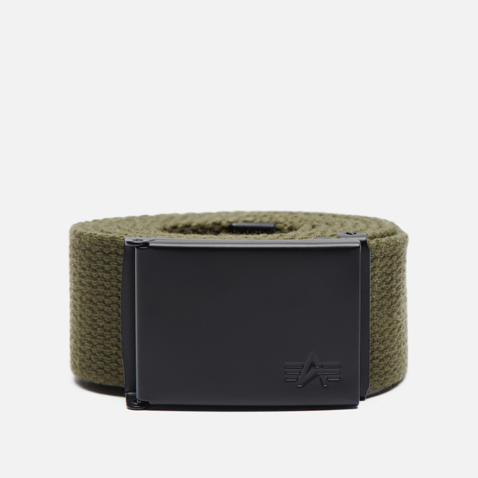 

Ремень мужской Alpha Industries Webbing, зелёный, Webbing