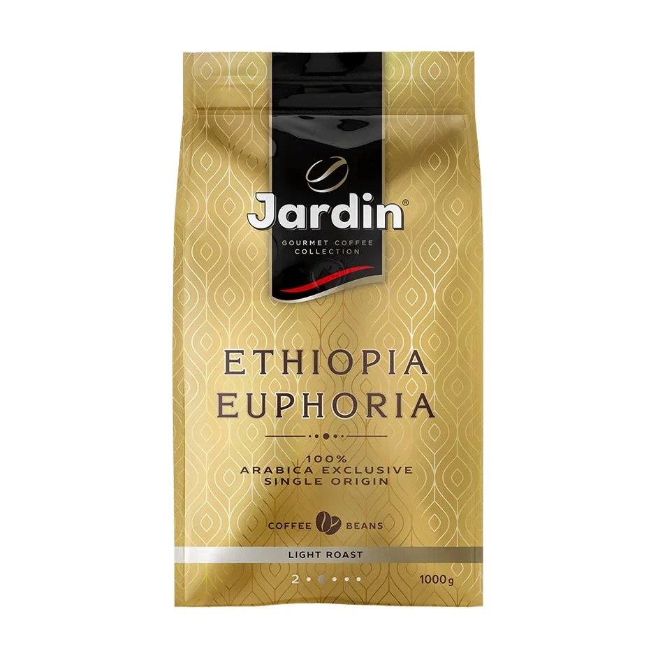 Кофе натуральный Jardin Ethiopia Euphoria зерновой, средняя обжарка, 1 кг