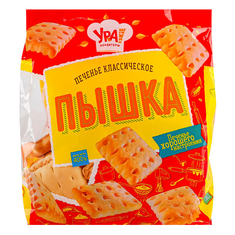 фото Печенье ура! кондитеры пышка затяжное 400 г