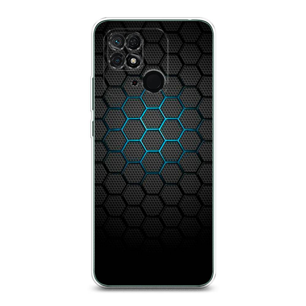 

Чехол Awog "Бирюзовые соты" для Xiaomi Redmi 10C, Разноцветный, 313450-3