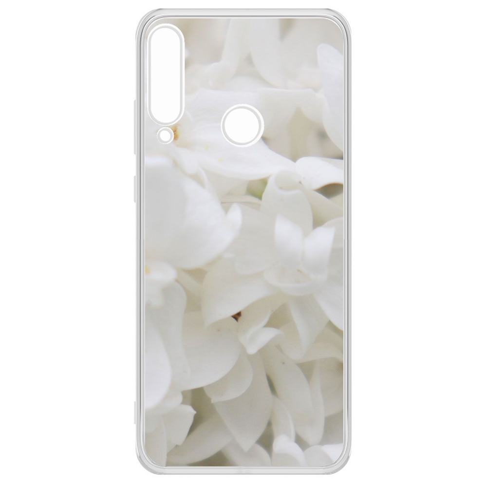 

Чехол-накладка Krutoff Clear Case Белые лилии для Huawei Y6p, Разноцветный