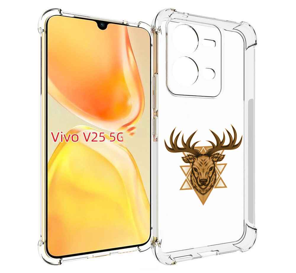 

Чехол MyPads Олень для Vivo V25 5G / V25e, Прозрачный, Tocco