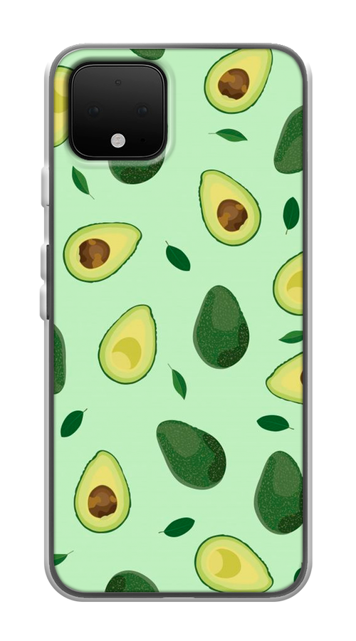 

Чехол на Google Pixel 4 "Blue avocado", Коричневый;зеленый, 270250-1