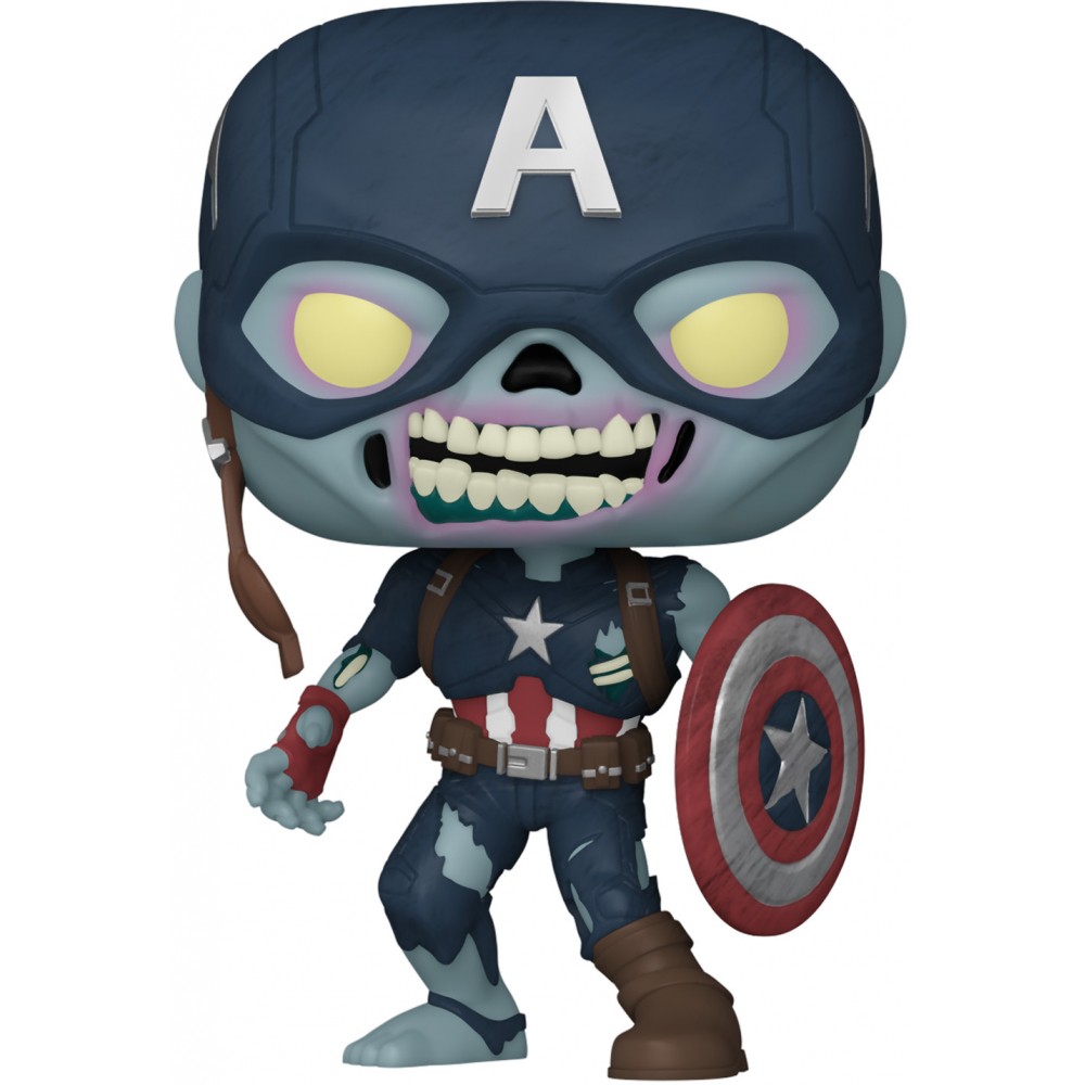 Фигурка Funko POP! Bobble Marvel What If Zombie Captain America 57375