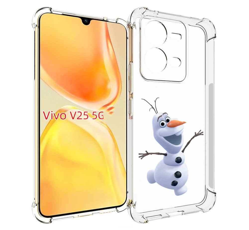 

Чехол MyPads Олаф-холодное-сердце для Vivo V25 5G / V25e, Прозрачный, Tocco