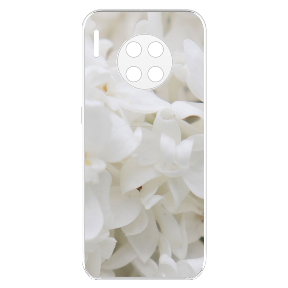 фото Чехол-накладка krutoff clear case белые лилии для huawei mate 30
