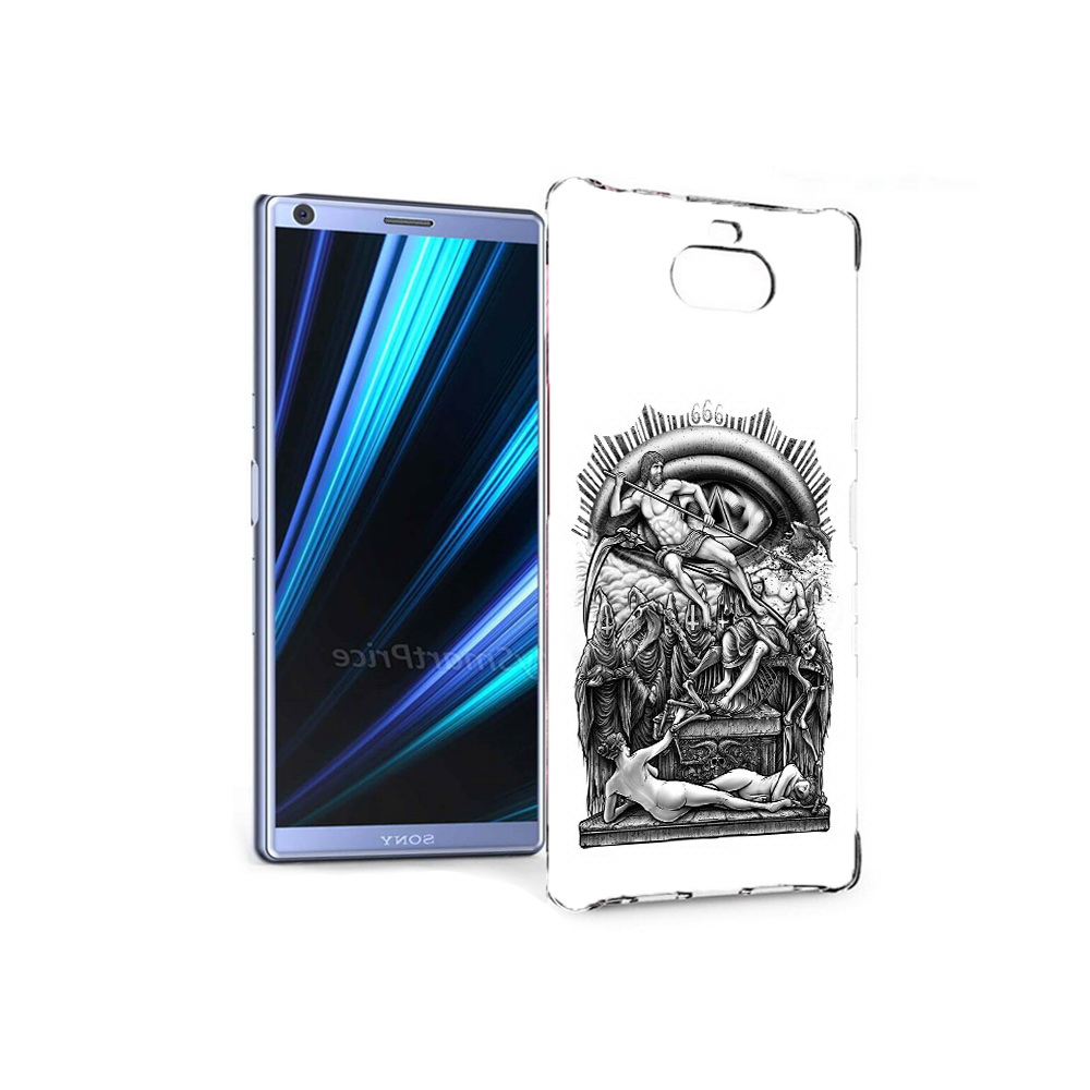 

Чехол MyPads Tocco для Sony Xperia 10 оракул черно белый (PT125953.225.528), Прозрачный, Tocco
