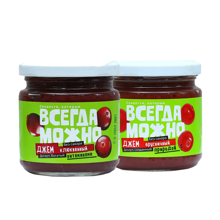 

Джем Всегда можно Клюквенный 200 г