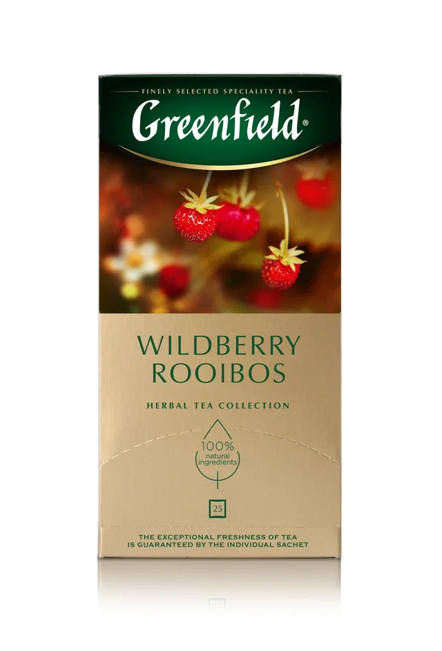 Напиток чайный Greenfield Wildberry Rooibos, 25 пакетиков