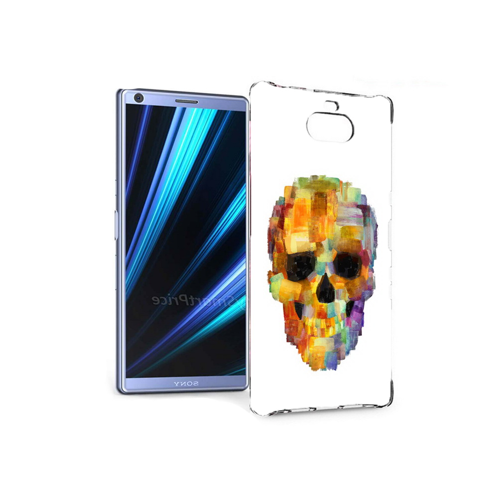 

Чехол MyPads Tocco для Sony Xperia 10 нарисованный череп (PT125953.225.516), Прозрачный, Tocco
