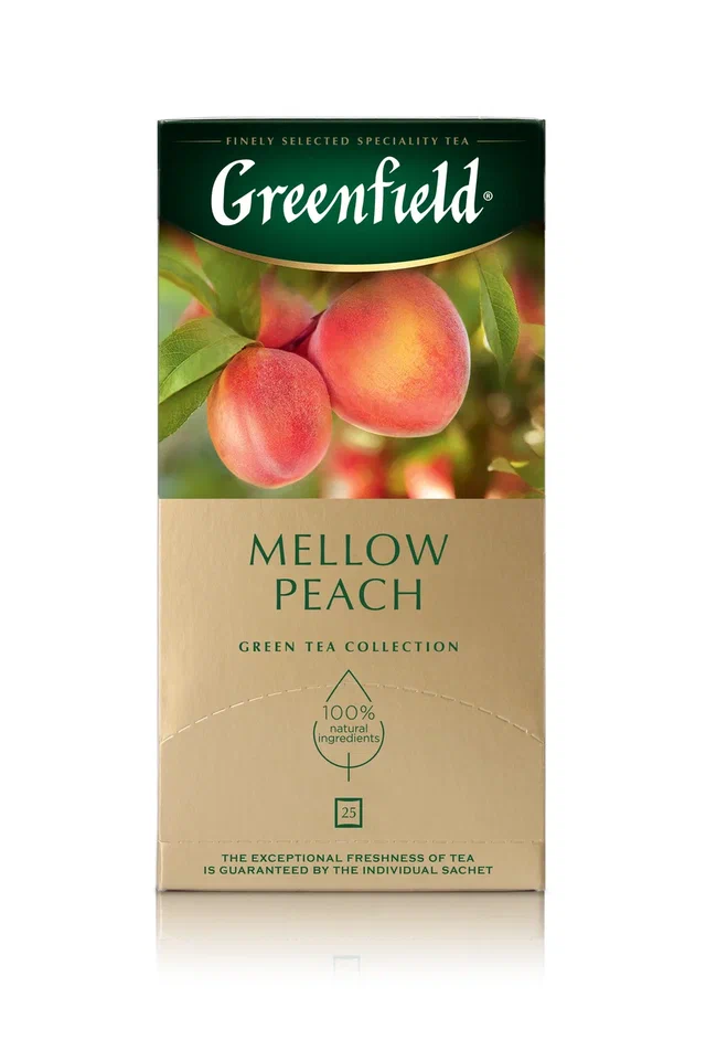 Напиток чайный Greenfield Mellow Peach, 25 пакетиков