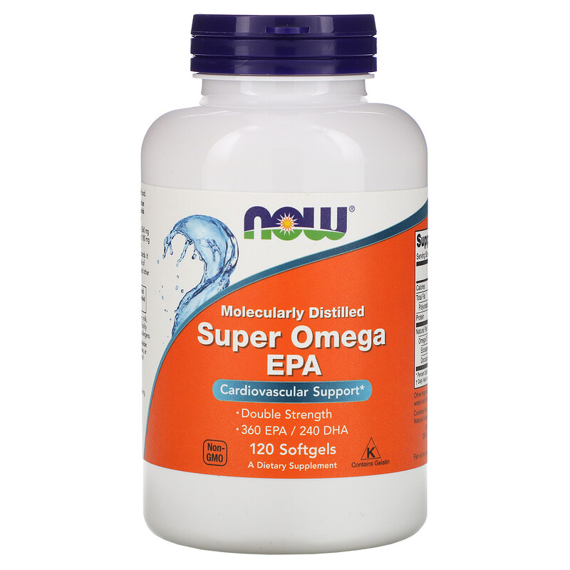 Купить Омега 3 NOW Super Omega EPA мягкие капсулы 120 шт.