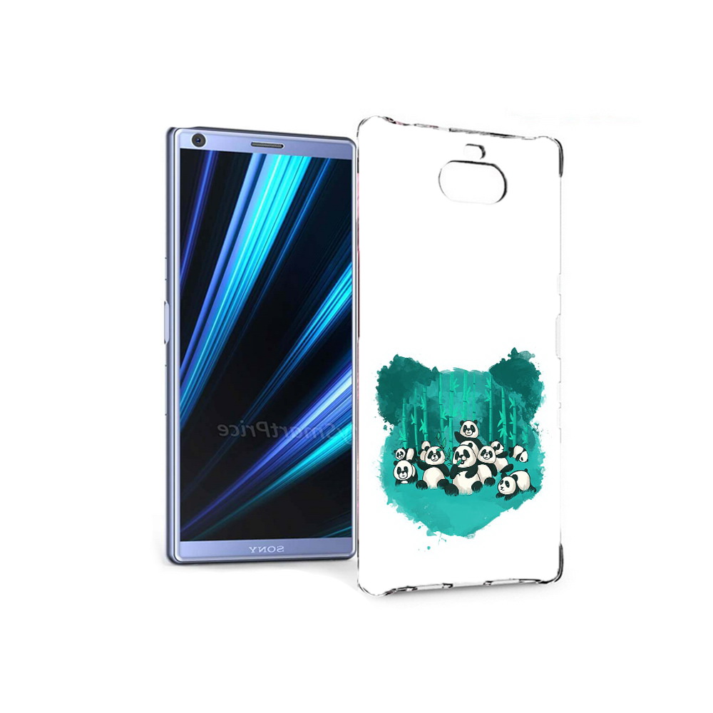 

Чехол MyPads Tocco для Sony Xperia 10 нарисованные панды (PT125953.225.508), Прозрачный, Tocco