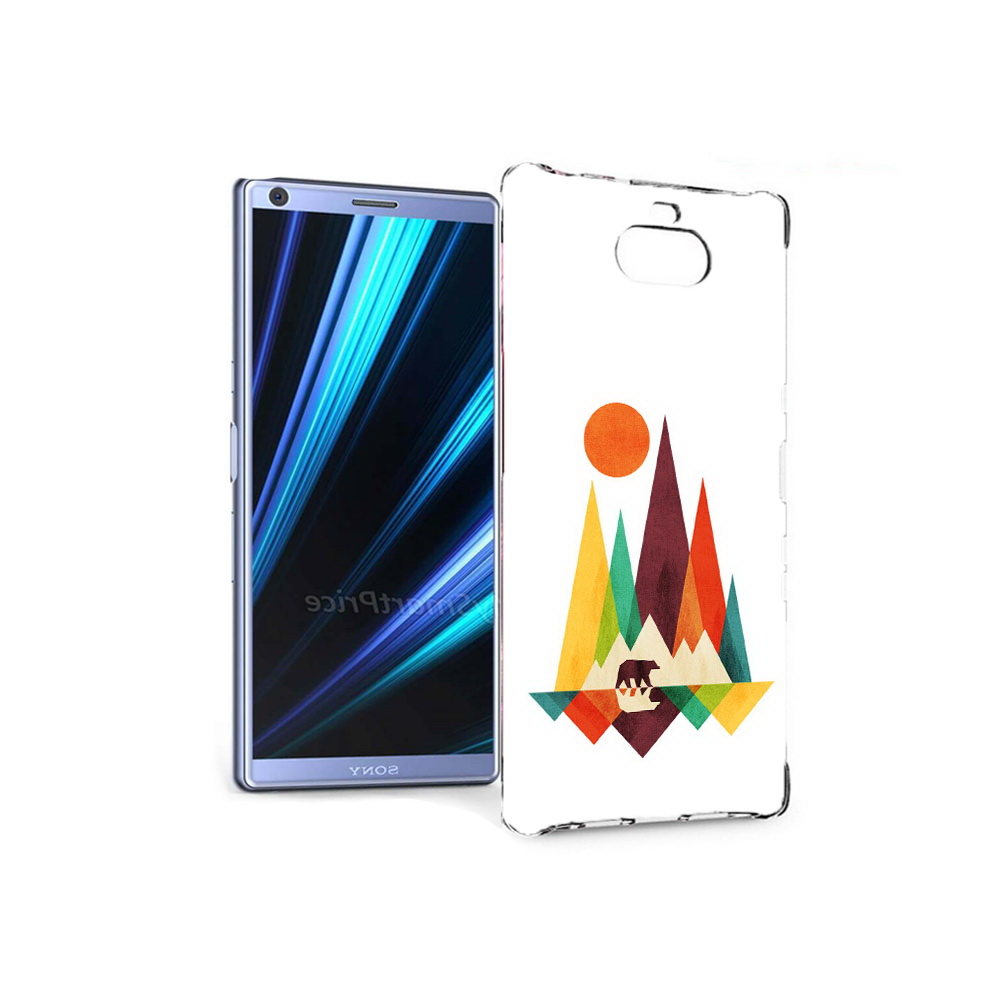 

Чехол MyPads Tocco для Sony Xperia 10 нарисованные горы с медведем (PT125953.225.506), Прозрачный, Tocco