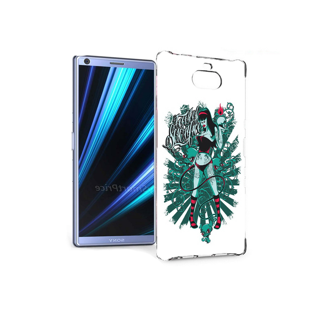 

Чехол MyPads Tocco для Sony Xperia 10 нарисованная девушка в татуировках, Прозрачный, Tocco