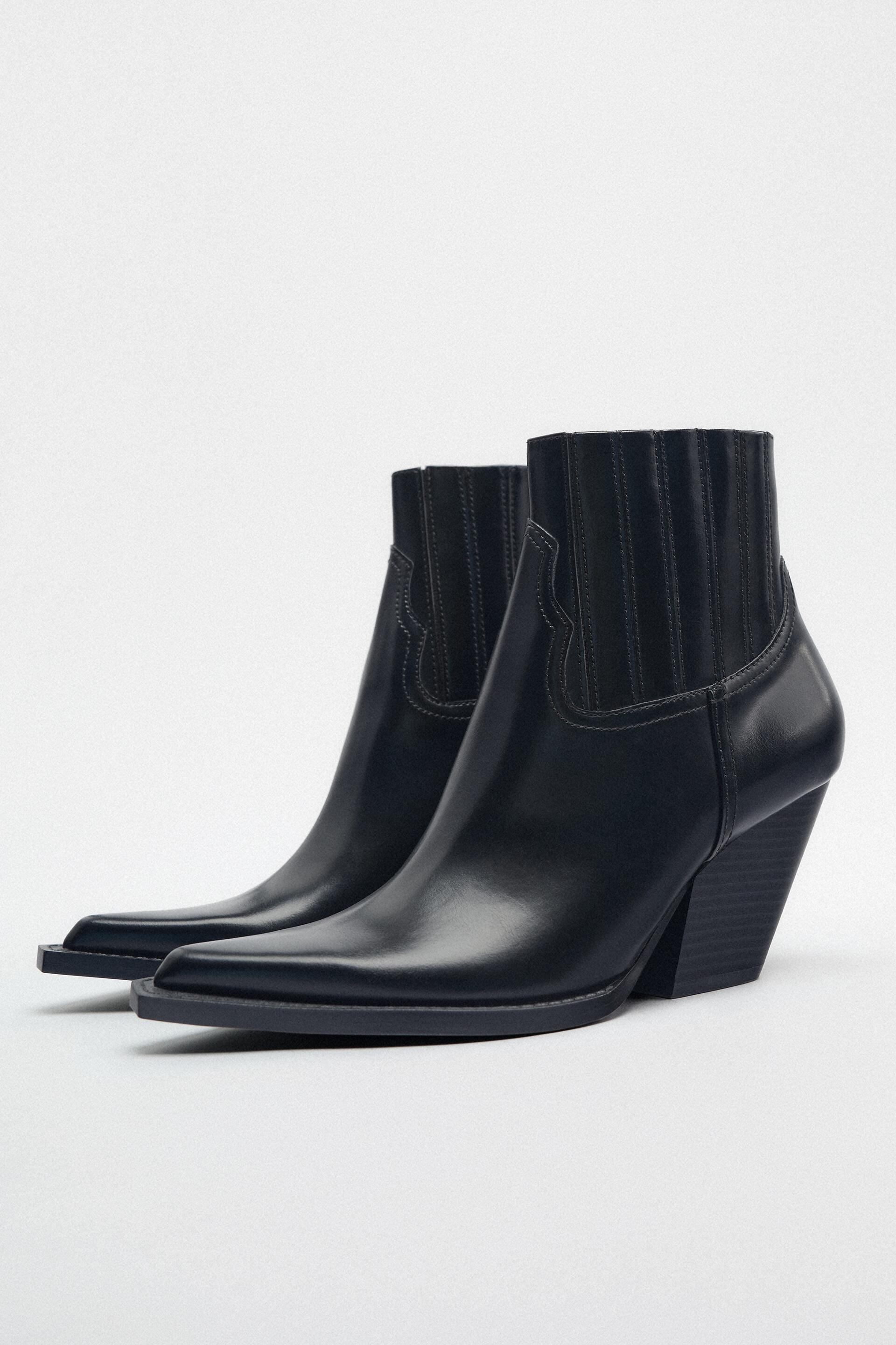 

Ботильоны женские ZARA 199561 черные 40 RU (доставка из-за рубежа), 199561