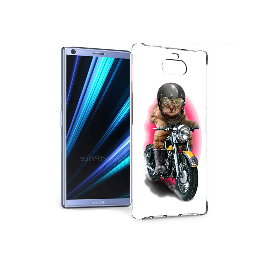 

Чехол MyPads Tocco для Sony Xperia 10 мото-кот (PT125953.225.485), Прозрачный, Tocco