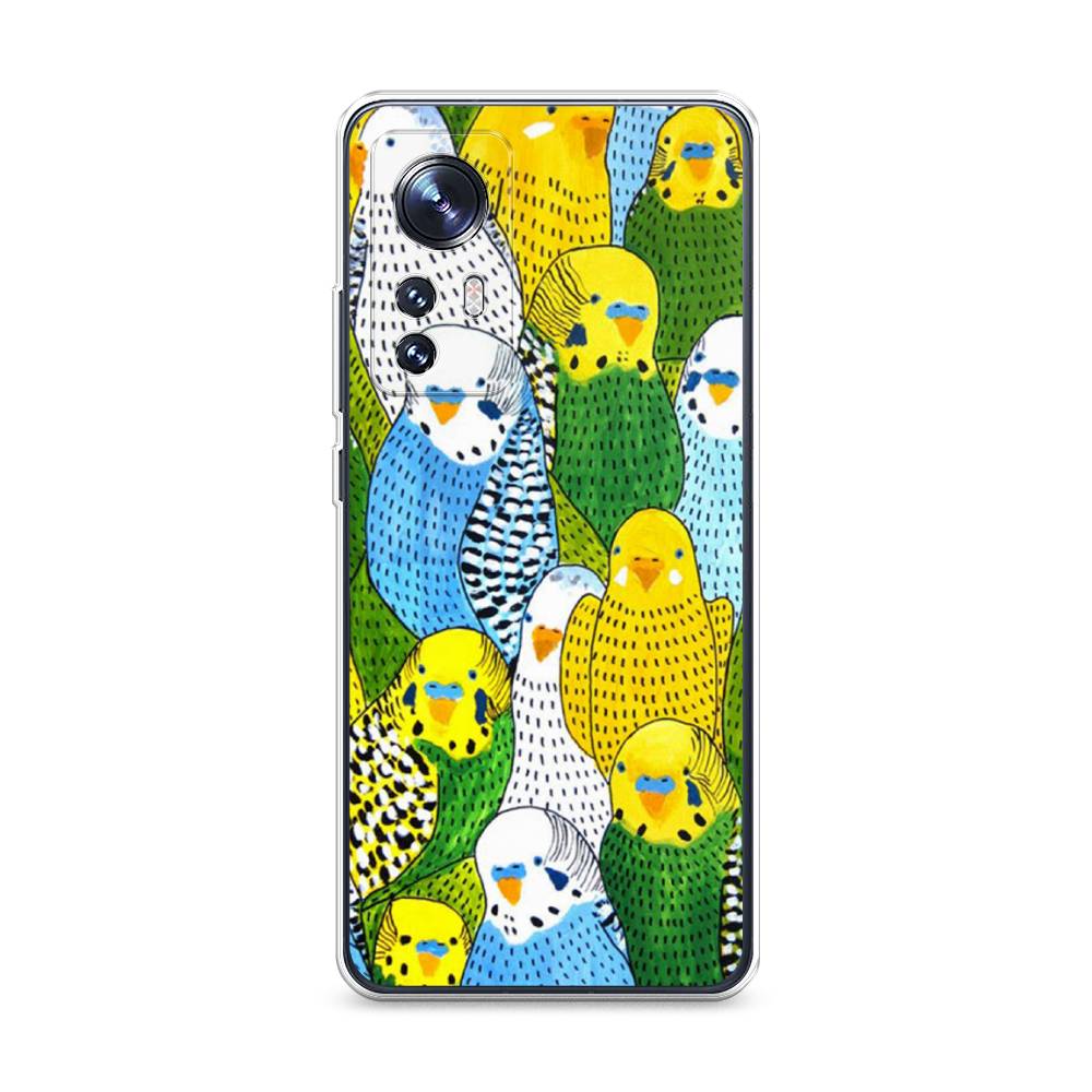 

Чехол Awog на Xiaomi 12/12X/12S "Попугаи", Разноцветный, 312950-1