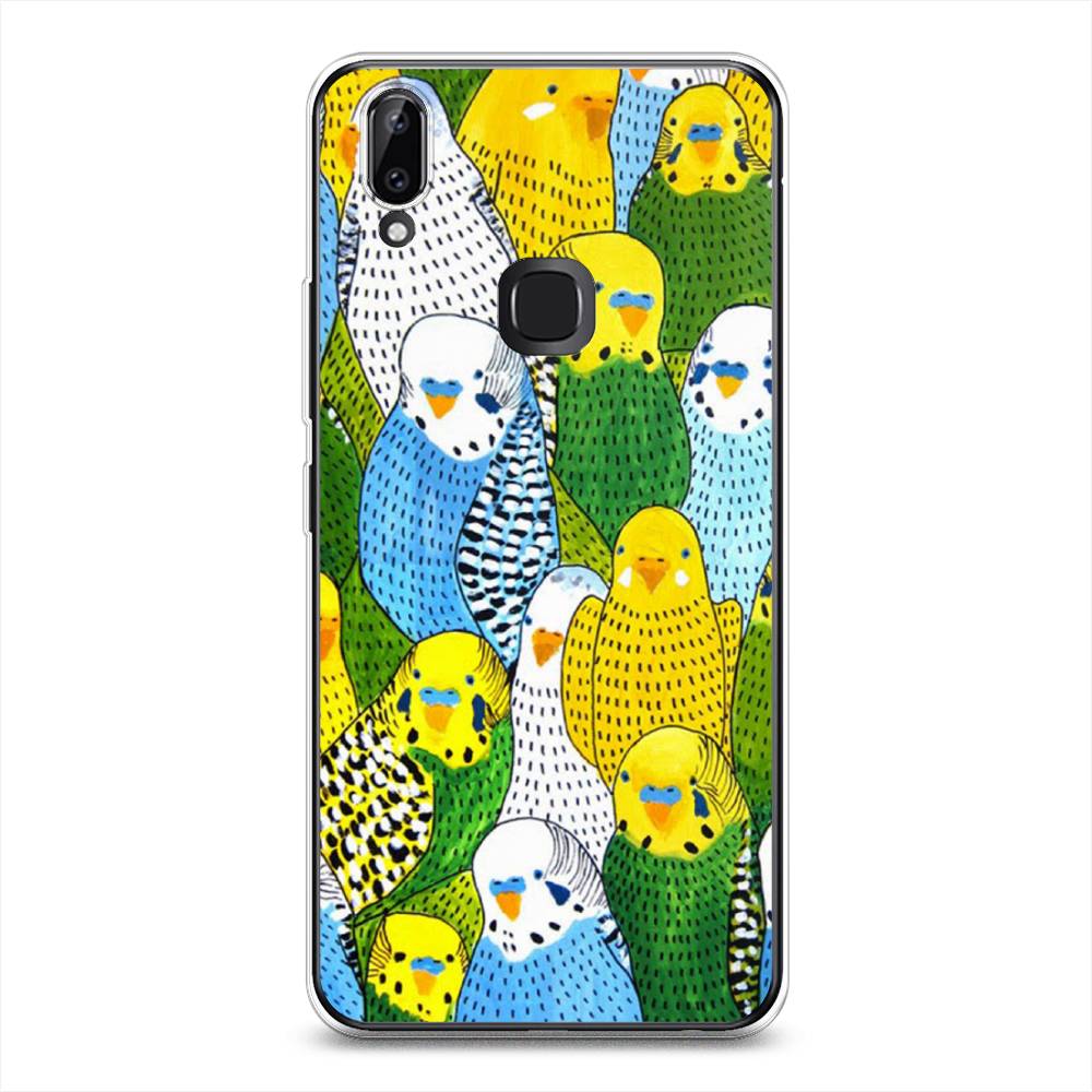 

Чехол Awog на Vivo Y85/V9 "Попугаи", Разноцветный, 260350-1