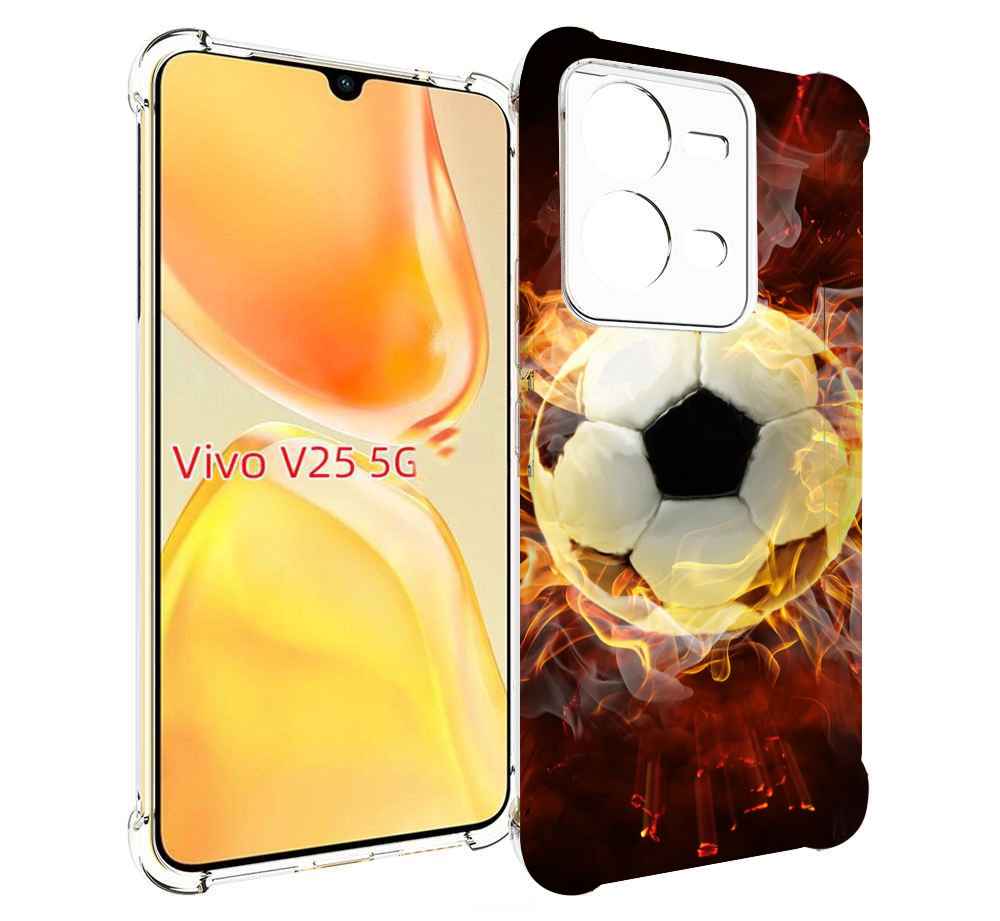 

Чехол MyPads Огненный-мяч для Vivo V25 5G / V25e, Прозрачный, Tocco