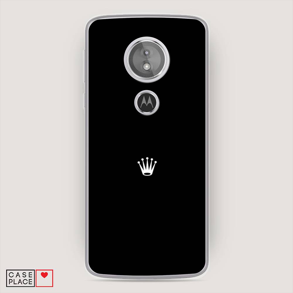 

Чехол Awog на Motorola Moto E5 / Моторола Мото E5 "Белая корона на черном фоне", Разноцветный, 241050-7