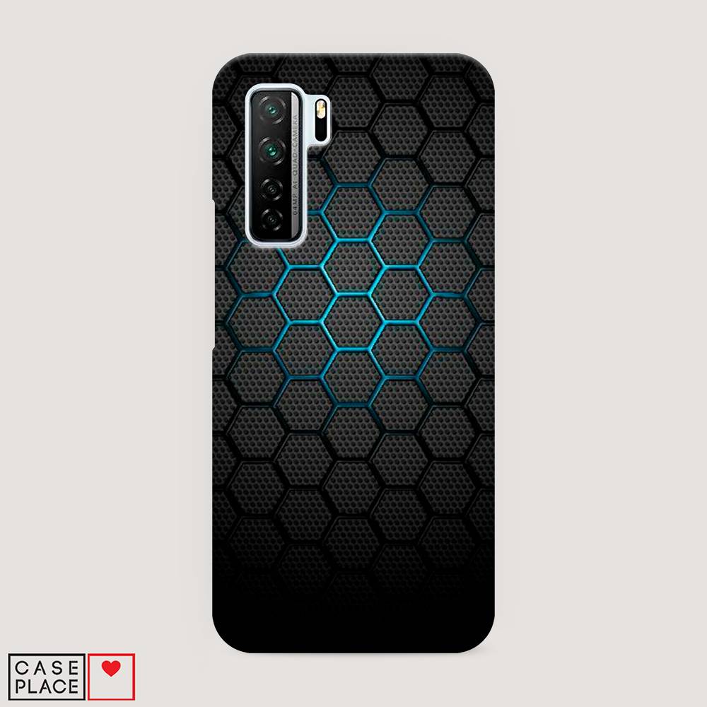 фото Чехол awog "бирюзовые соты" для honor 30s (global)