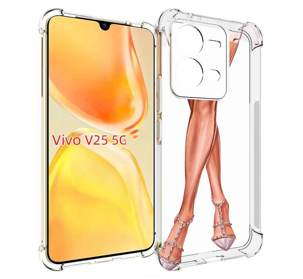 

Чехол MyPads Ножки для Vivo V25 5G / V25e, Прозрачный, Tocco