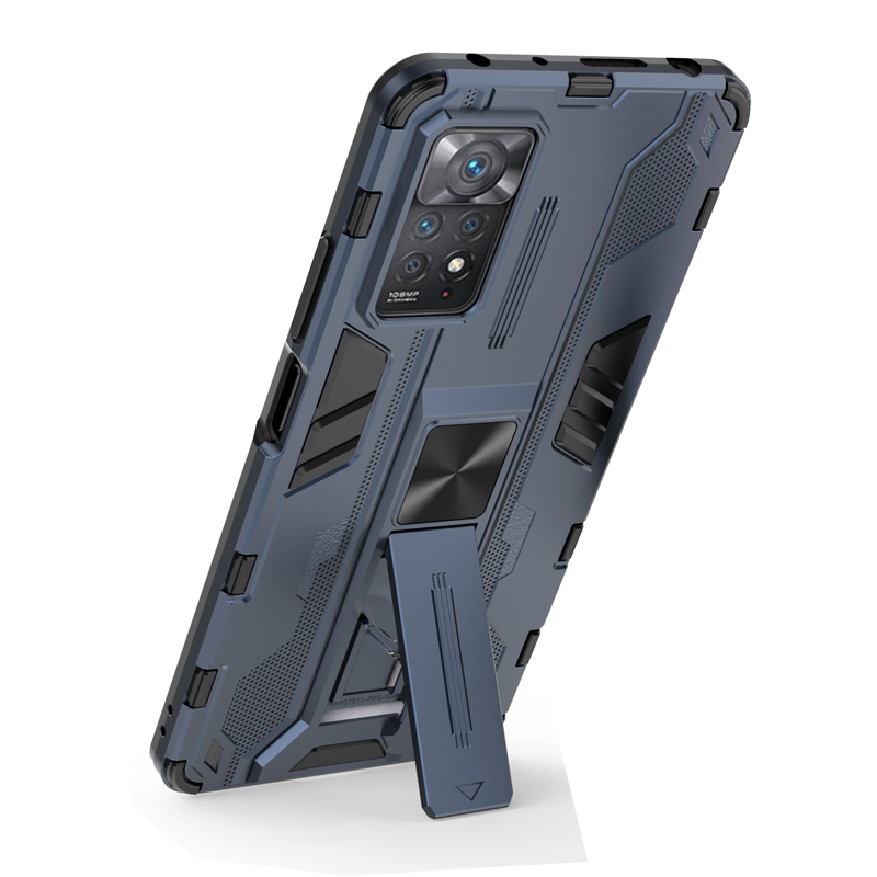 

Чехол Transformer для Xiaomi Redmi Note 11 Pro противоударный; с подставкой; синий