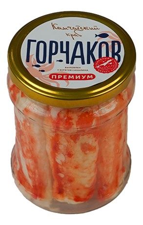 Крабовое мясо Горчаков натуральное премиум 500 г