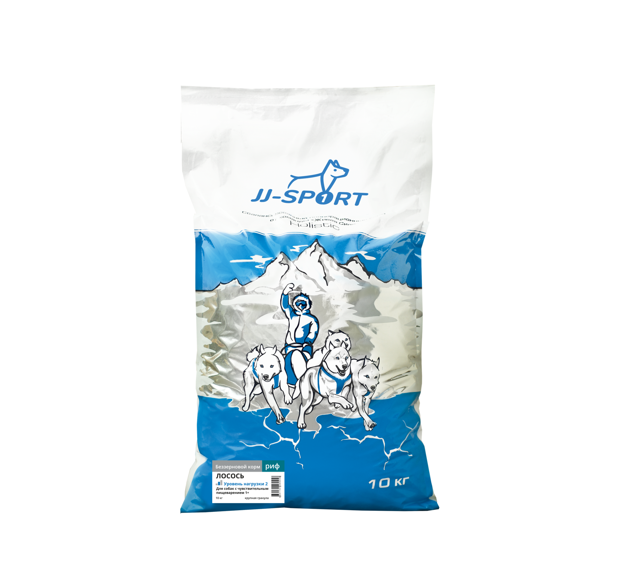 Сухой корм для собак JJ-Sport Риф рыба, крупная гранула, беззерновой, 10 кг