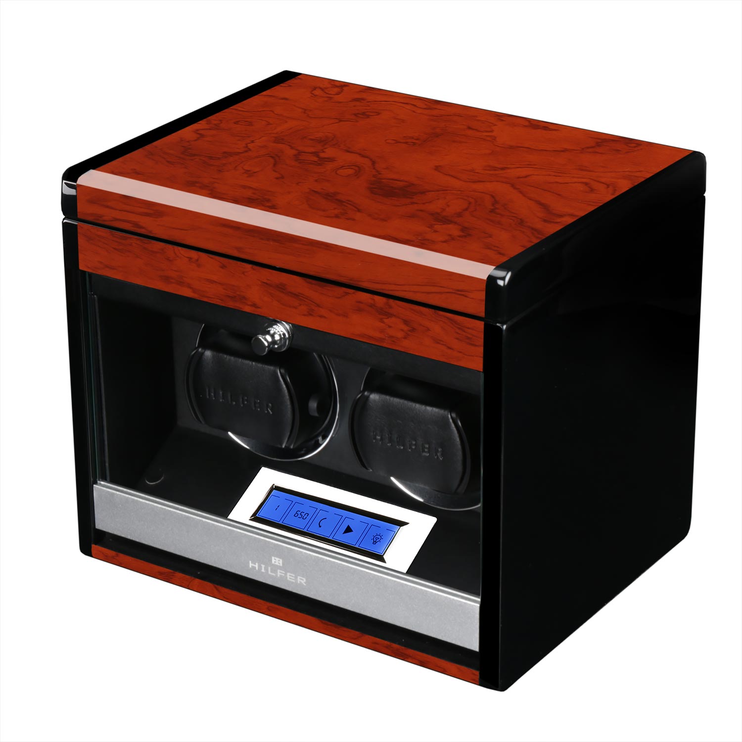 Шкатулка с автоподзаводом и хранением Hilfer T2BRB