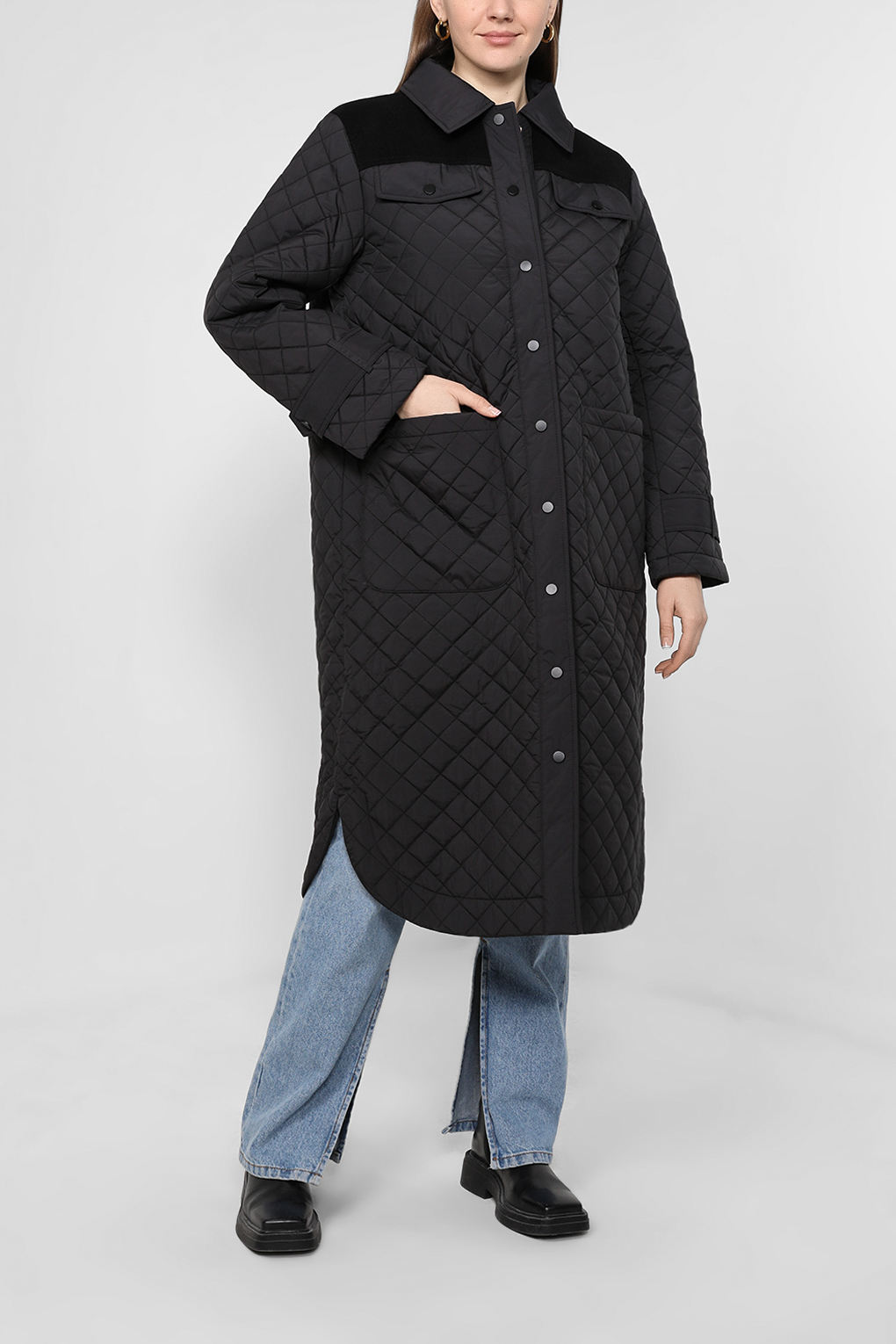 Куртка женская Esprit Collection 082EO1G382 черная 2XL