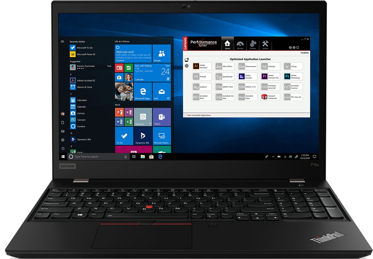 фото Ноутбук lenovo thinkpad p15s gen 2 black (20w60019rt)