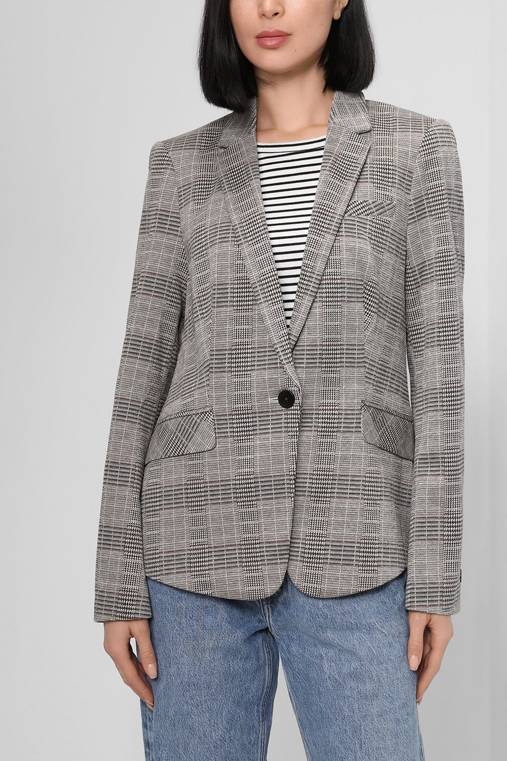 

Блейзер женский Esprit Collection 992EO1G307 серый 34, 992EO1G307