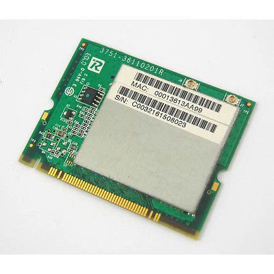 

Приемник Wi-Fi NoBrand для компьютера Mini PCI-e 802.11b; 802.11g, Зеленый;белый