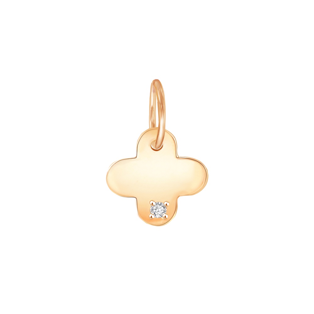 

Подвеска из красного золота 585Gold 303002962, фианит, 303002962