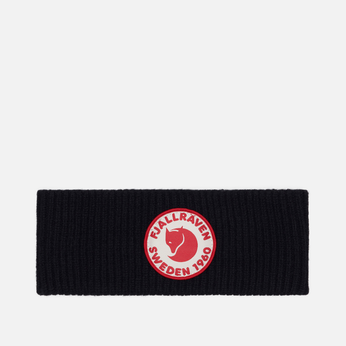 фото Повязка женская fjallraven 1960 logo headband, чёрный