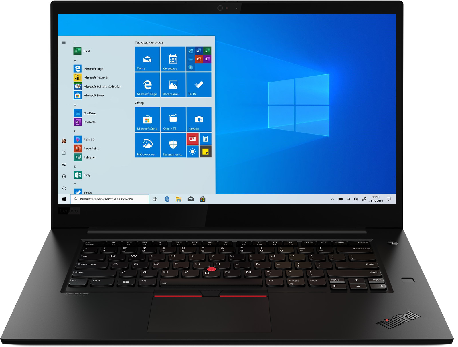 фото Ноутбук lenovo thinkpad x1 extreme gen 3 black (20tk002yrt)