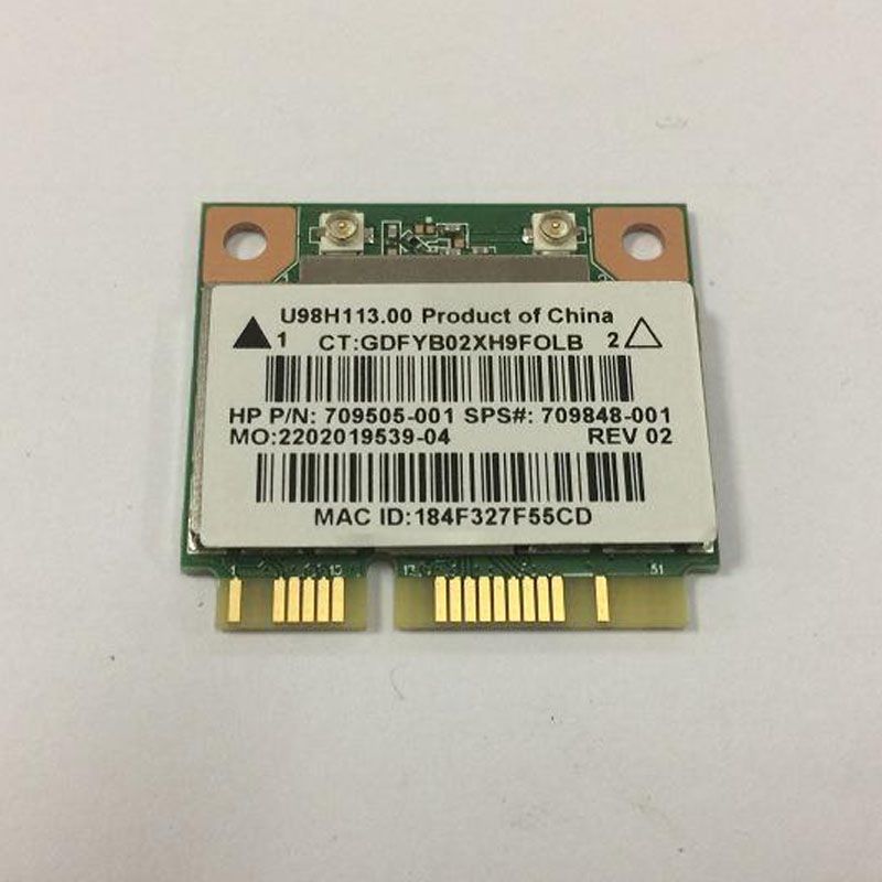 

Приемник Wi-Fi NoBrand для компьютера Mini PCI-e 802.11b; 802.11g; 802.11n, Зеленый;белый