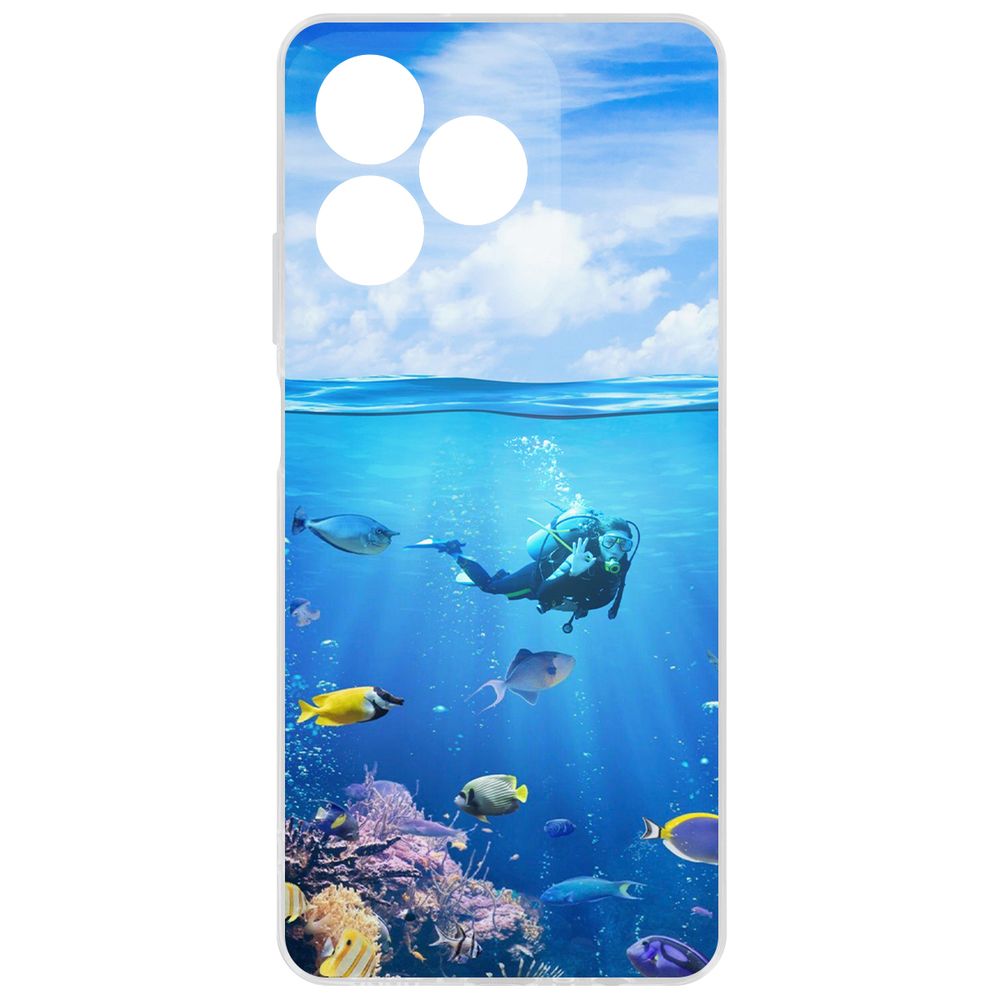 Чехол-накладка Krutoff Clear Case Австралия, Большой Барьерный Риф для Realme C61