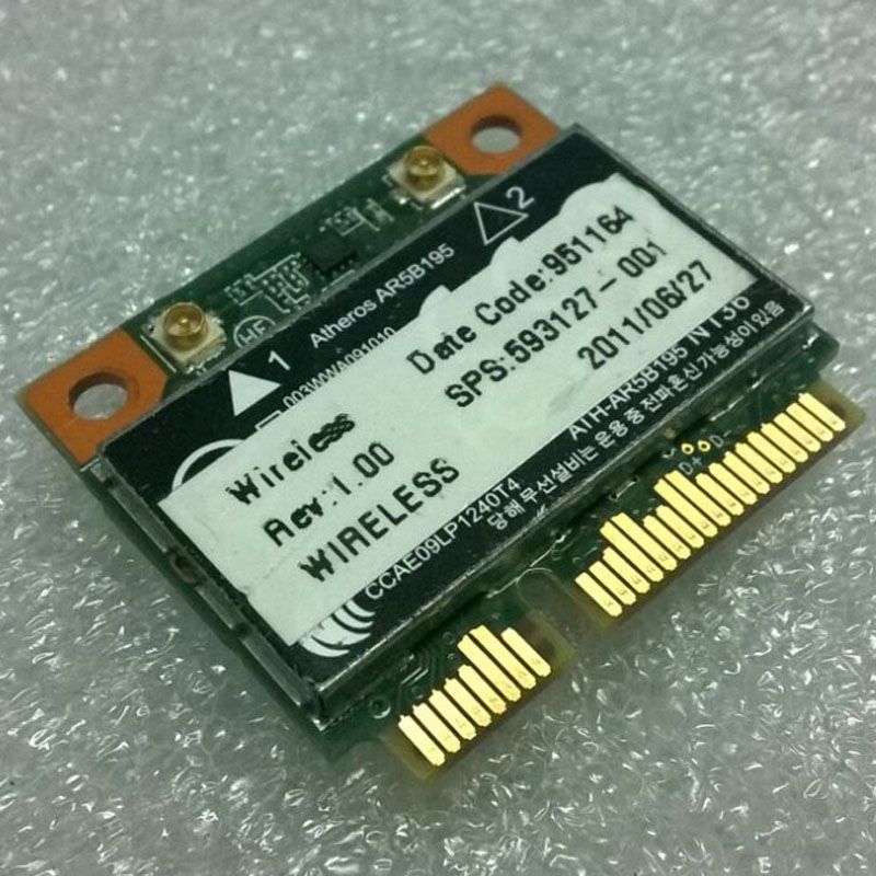 

Приемник Wi-Fi NoBrand для компьютера Mini PCI-e 802.11b; 802.11g, Зеленый;белый