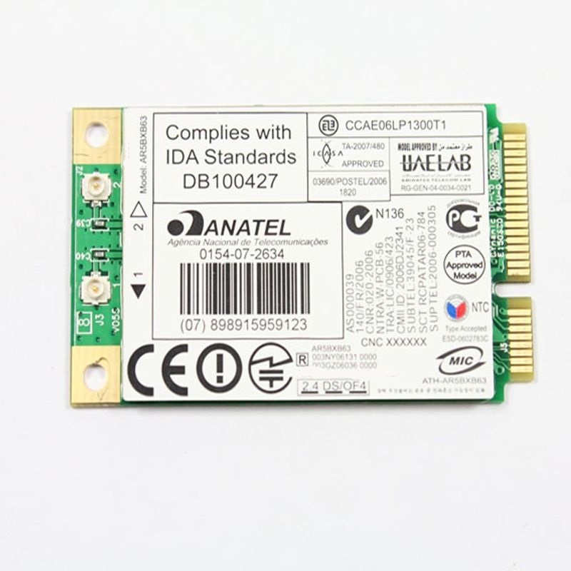 

Приемник Wi-Fi NoBrand Mini PCI-e 802.11n, Зеленый;белый